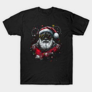 Black Santa, Afro Santa, Santa Claus, Black Christmas T-Shirt